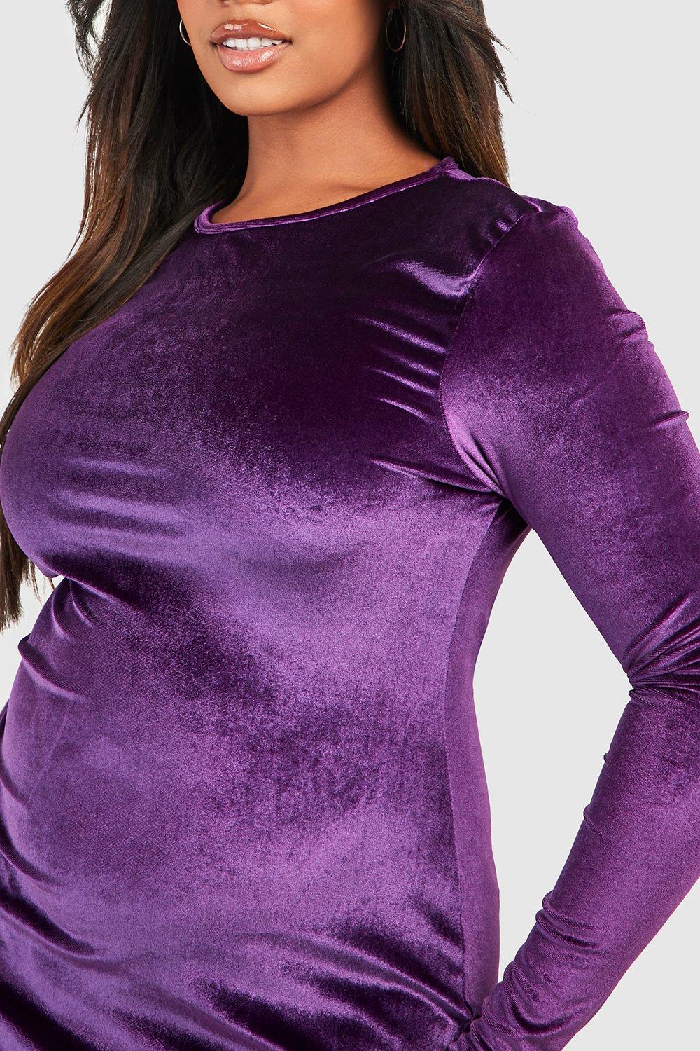 Boohoo hot sale purple dress